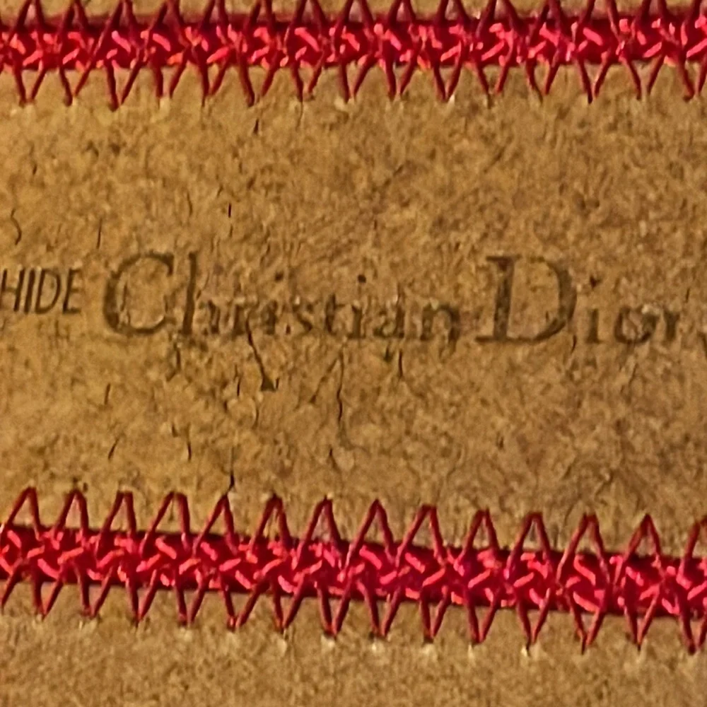 Christian Dior Brown with Red Stitching Belt - Picture 4 of 8